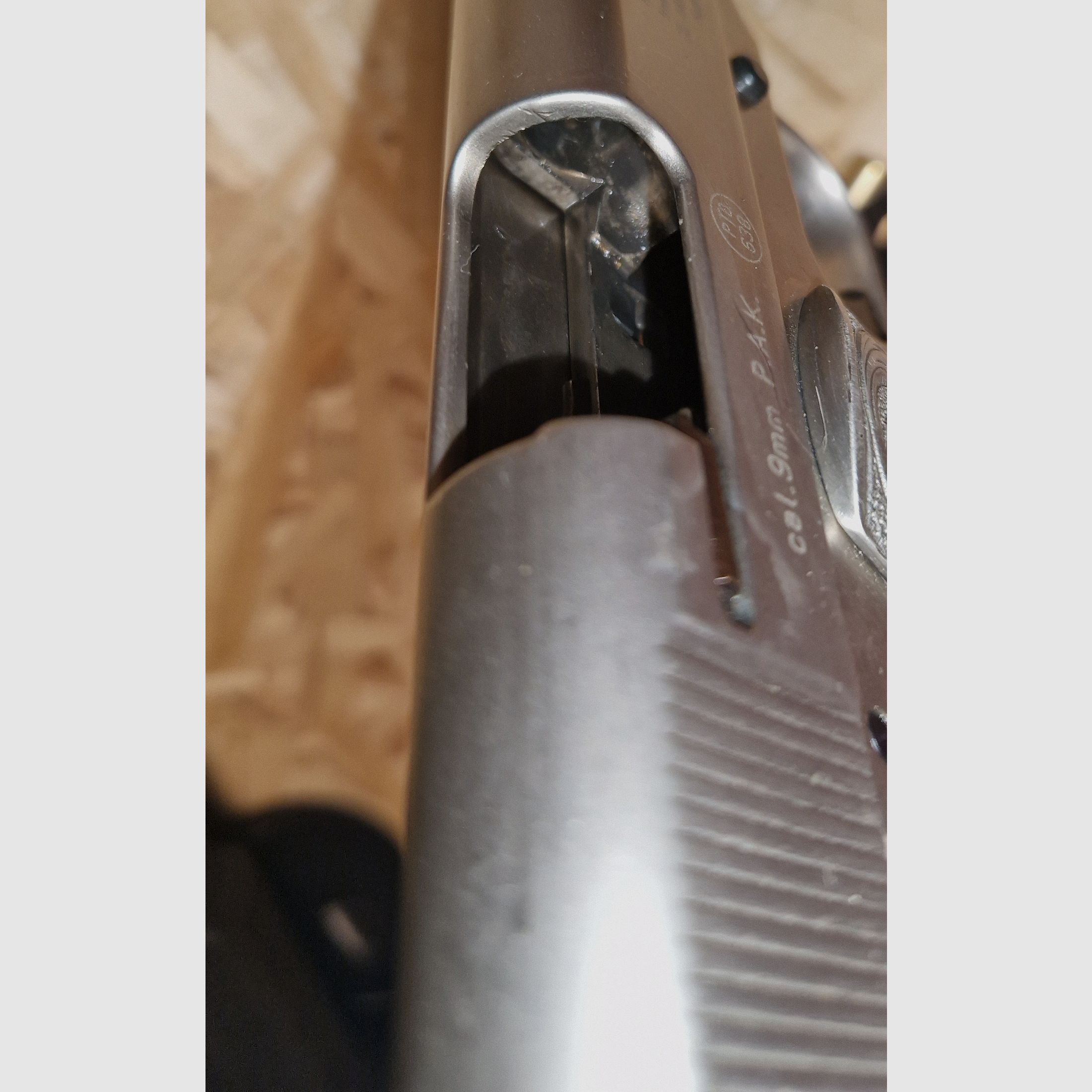 COLT GOVERNMENT 1911  A1 / SILBER / CHROME  / mit  Zubehör / cal. 9mm P.A.K. / PTB 638 / SCHRECKSCHUSS GAS PISTOLE SILVESTER SELBSTVERTEIDIGUNG SAMMLUNG  -----> Beschreibung lesen <------
