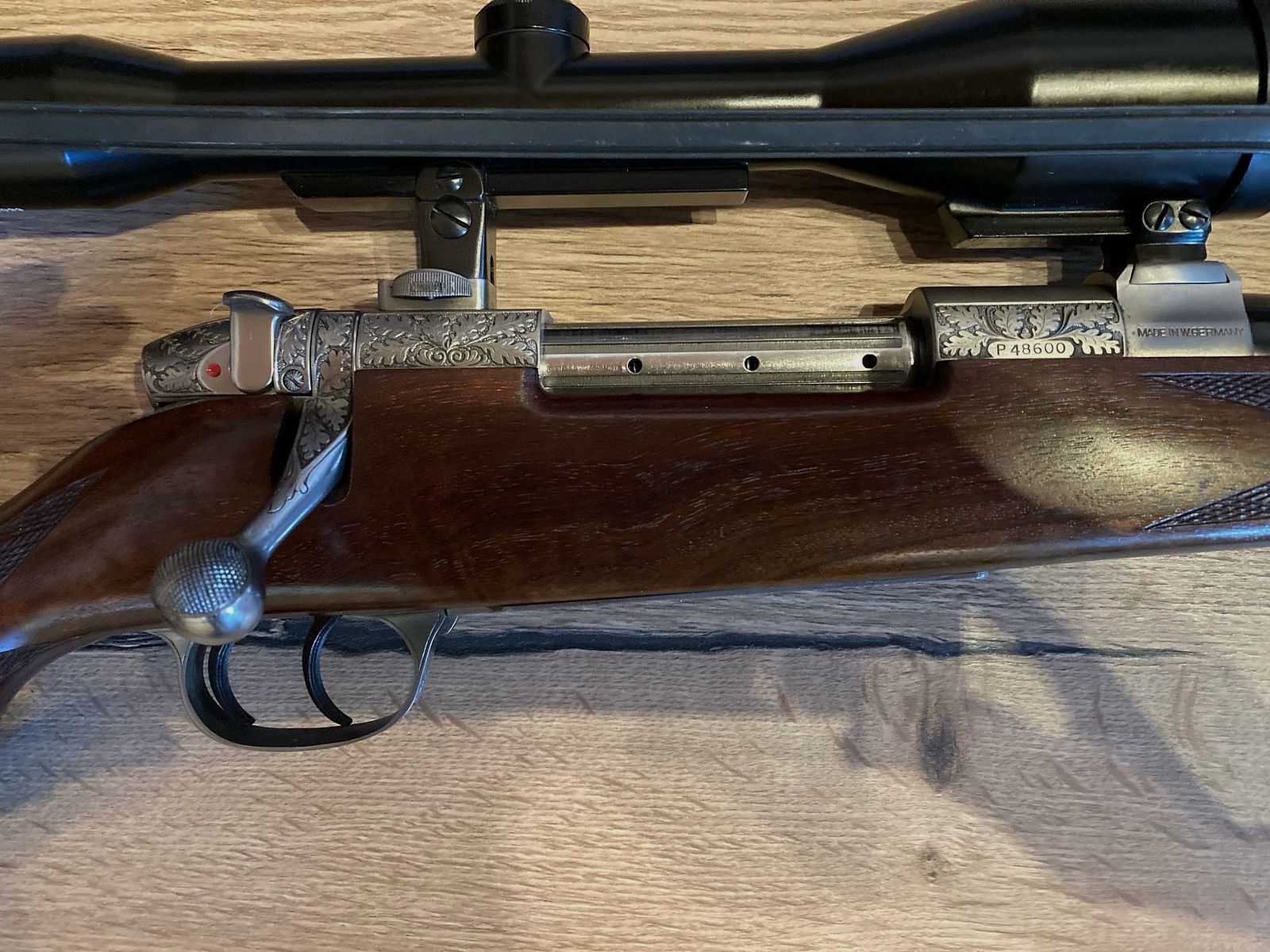 Sauer Weatherby P48600 Modell Europe Repetierer mit Gravur