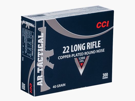 CCI Kal.22 LR 2,6g Copper Plated Round Nose AR Tactical 300Stk.