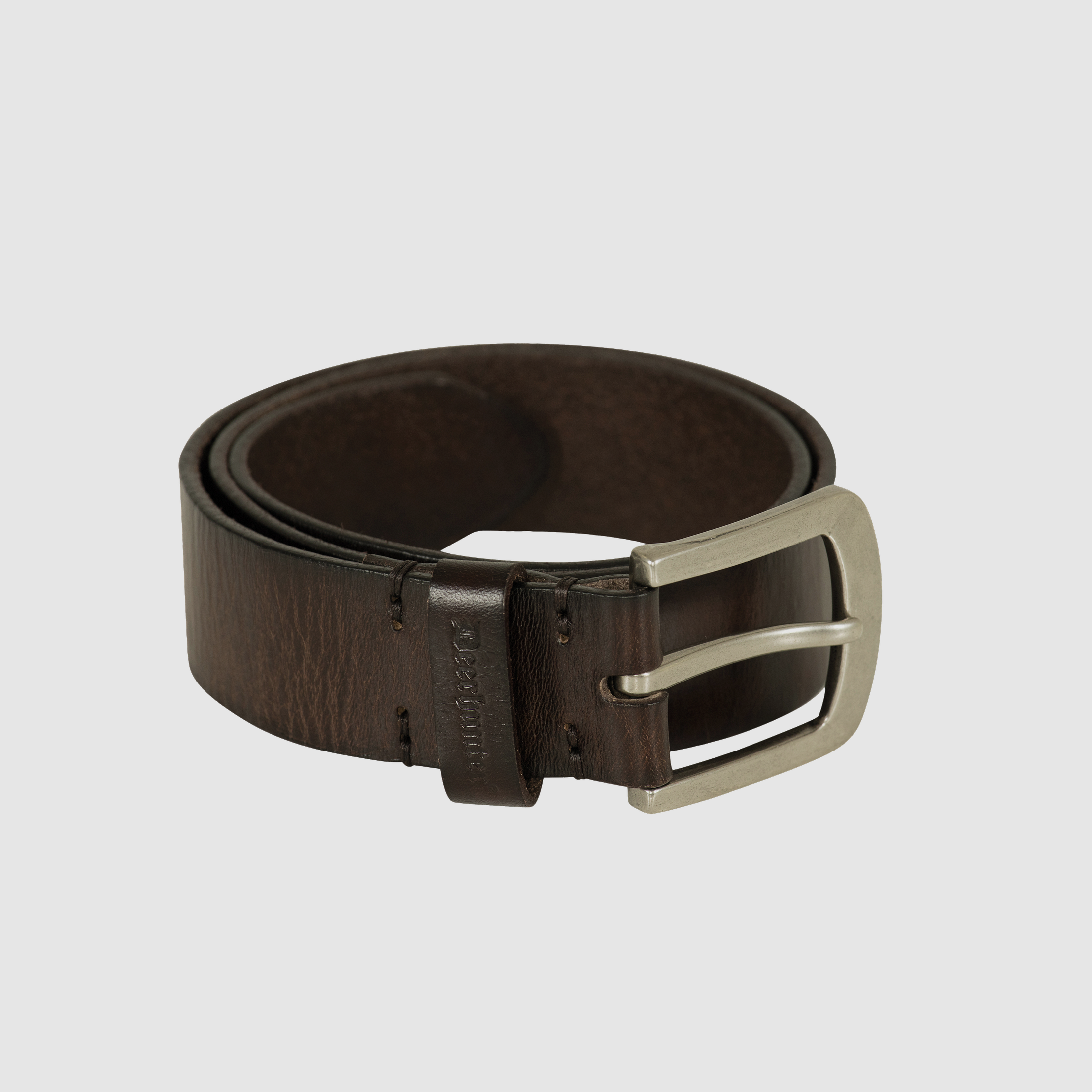 Ceinture en cuir - Marron foncé - Taille homme : 95 CM