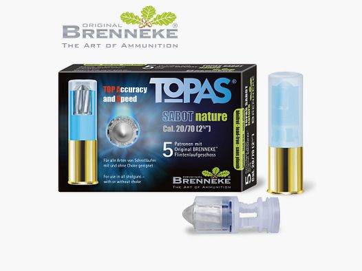 Brenneke TOPAS® Sabot nature .20/70 13g 5 cartouches