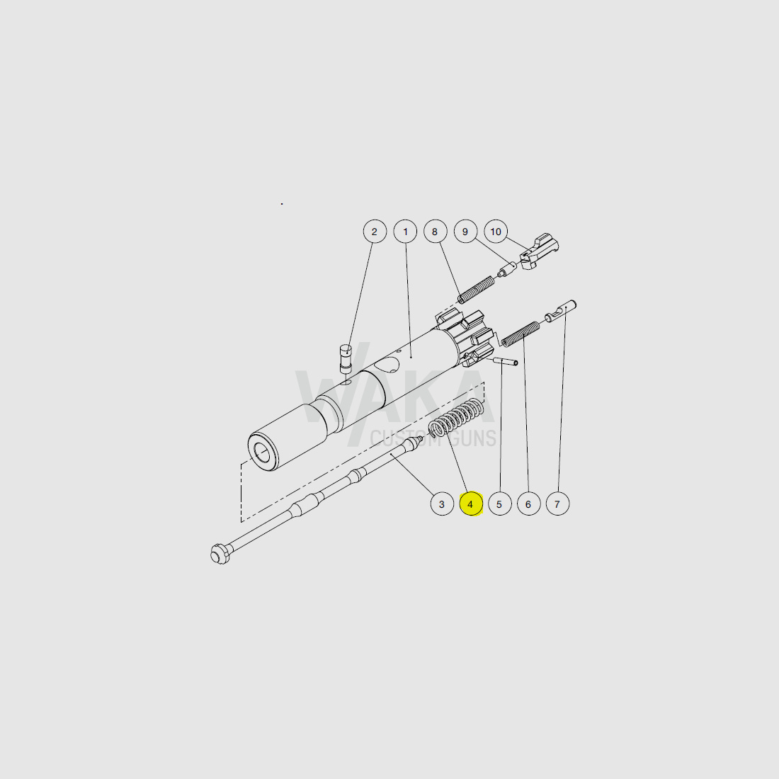 B&T Druckfeder zu Zündstift (gedrillt) zu APC223/300
