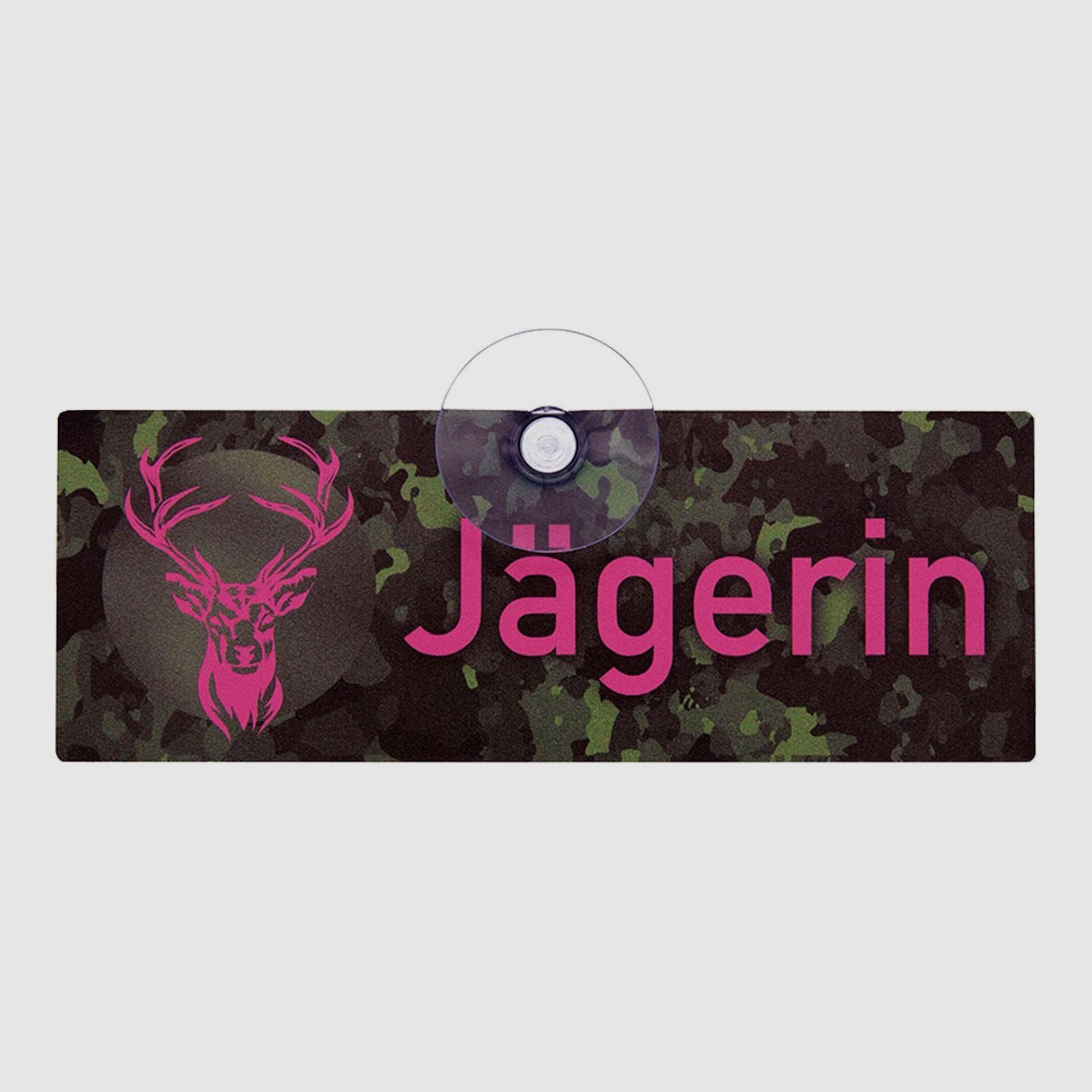 AKAH Schild - Jägerin - camo/pink