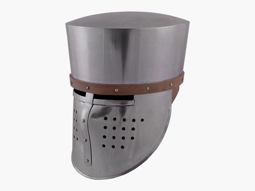 Kreuzfahrer Topfhelm inklusive Lederinlay