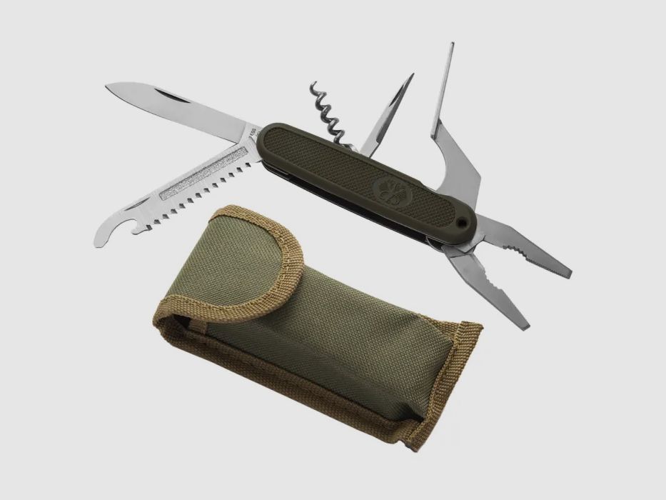 Taschenmesser, Offizier BW Imitation mit Tasche Oliv
