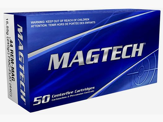 Magtech 144867 .44 Mag. FMJ-Flat 15,55g 240grs. 50 Stück Revolverpatronen