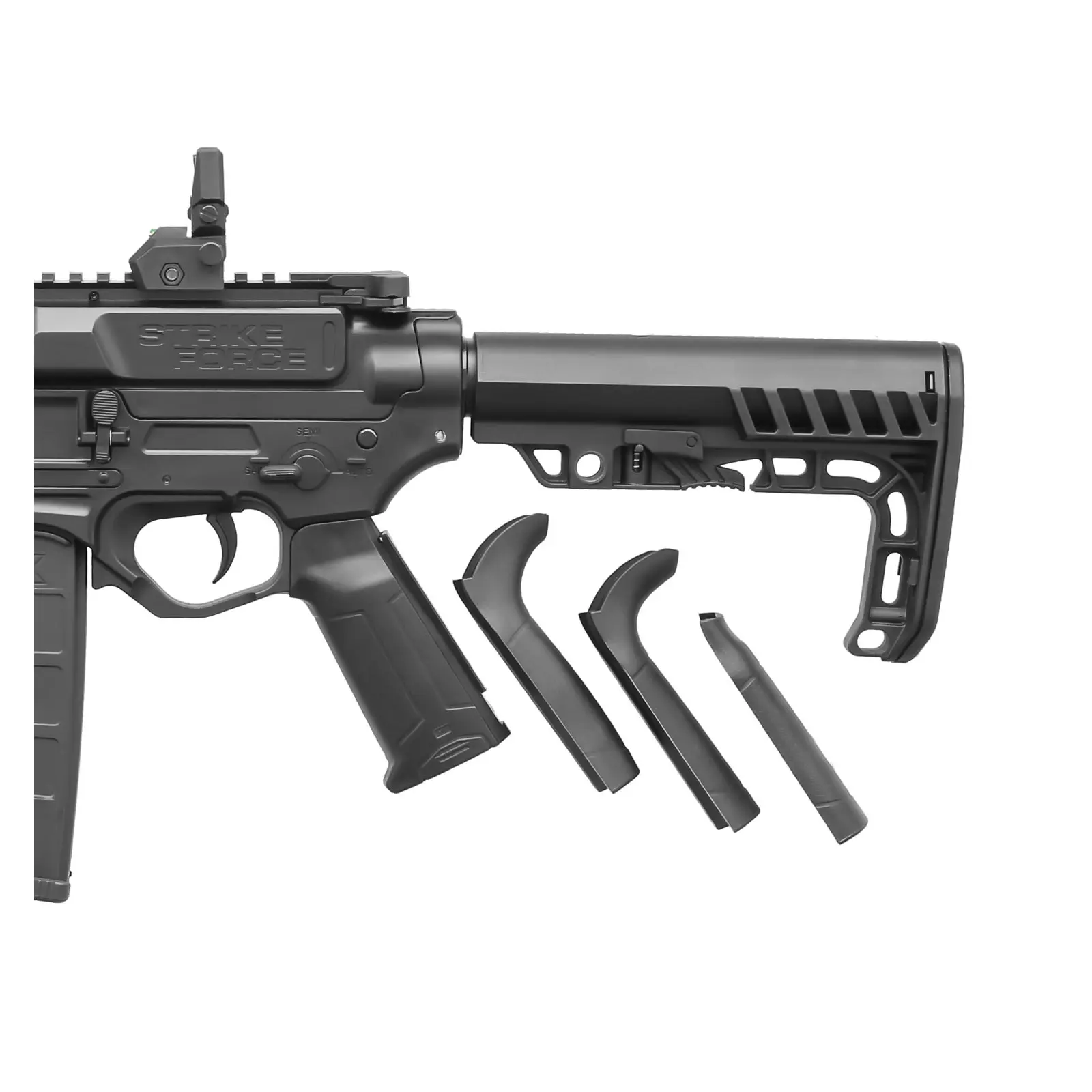 Pistolet CO2 UX Strike Force – très bon état, viseur laser, grand lot d’accessoires, env. 4 500 billes d’acier, image 6 sur 14
