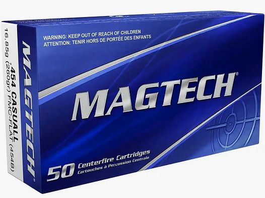 .454 Casull palla intera punta piatta 16,9g/260grs. Magtech