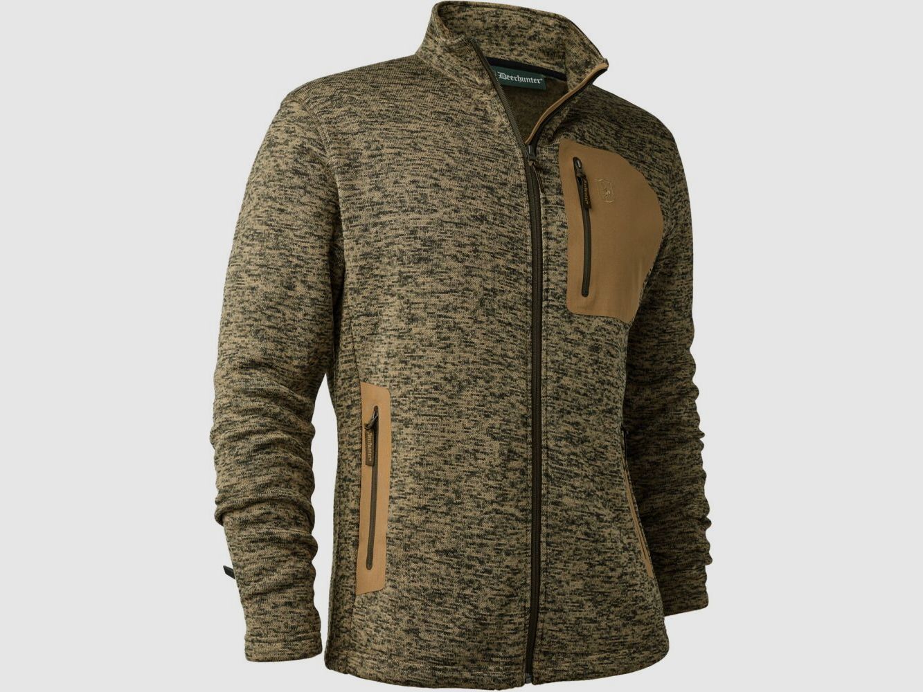 Chaqueta de punto Deerhunter Sarek – Butternut melange