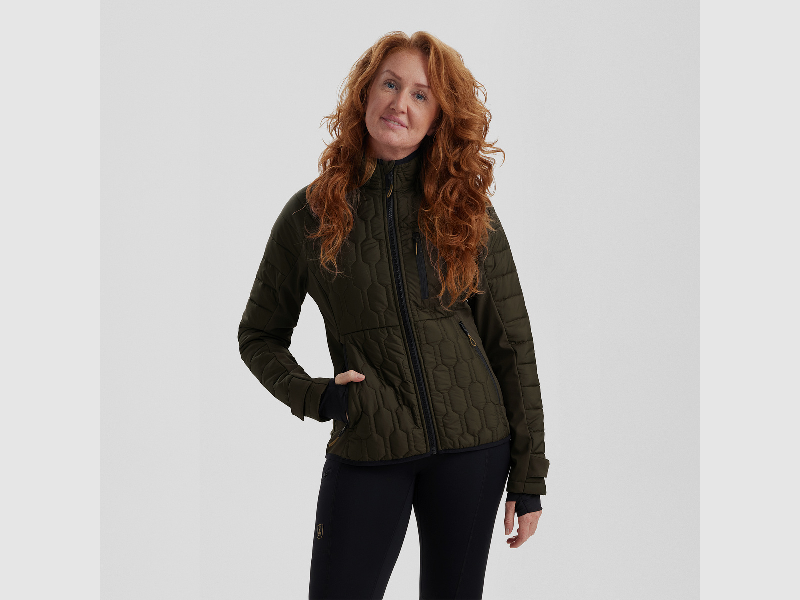 Lady Mossdale quilted jacket - Forest Green - Women's size: 42