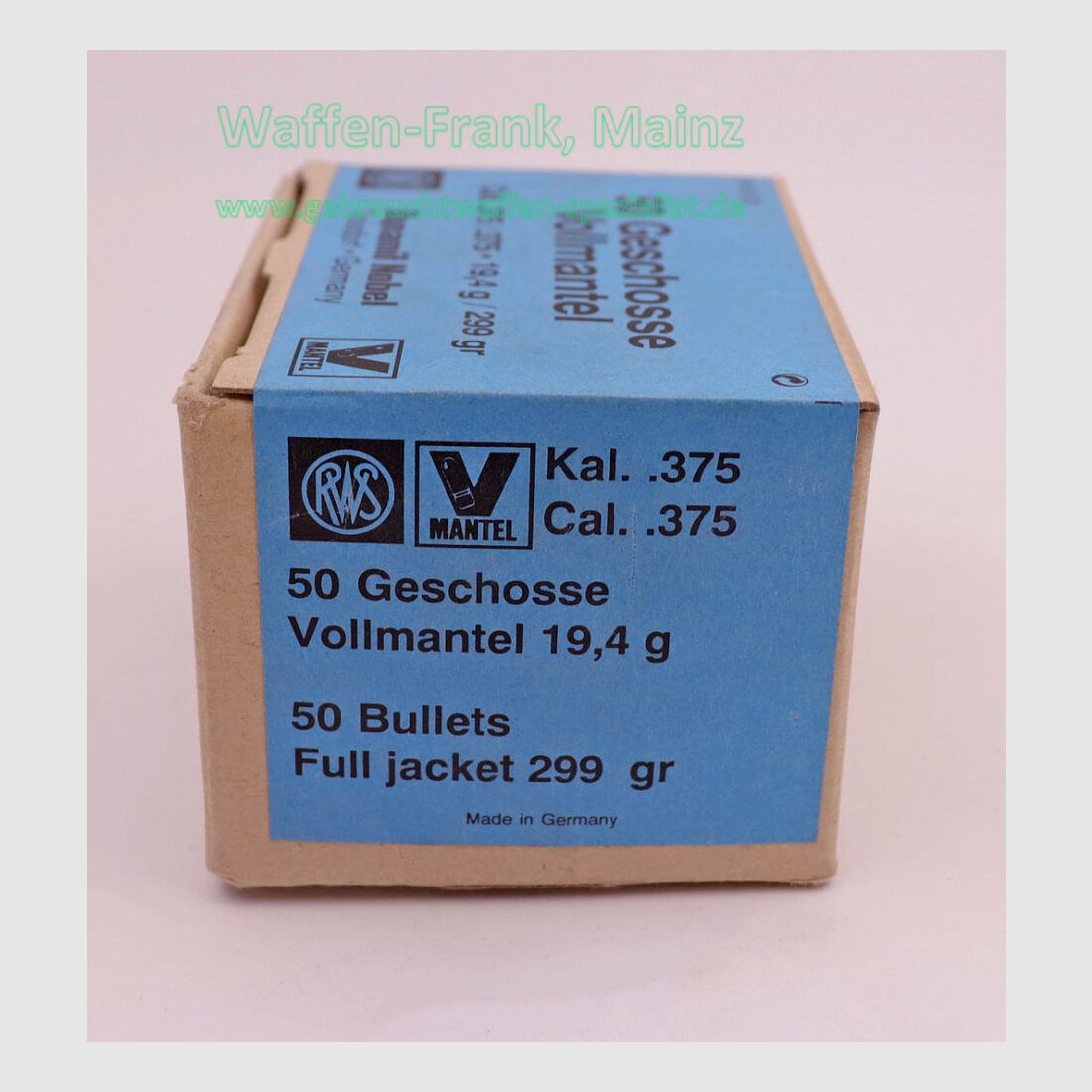 RWS (WZd.Fa.Rottweil) balles de fusil .375 (.375)