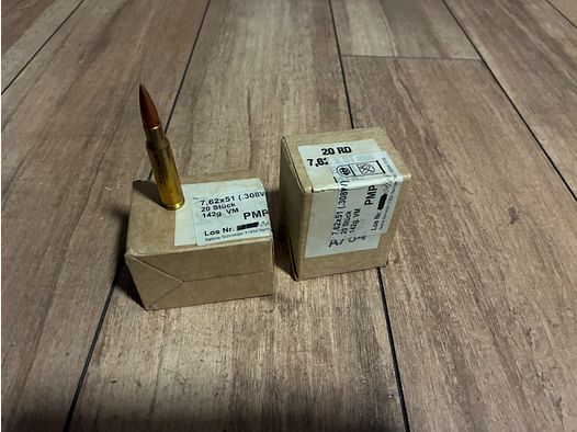 .308 Munition 20er Päckchen FMJ
