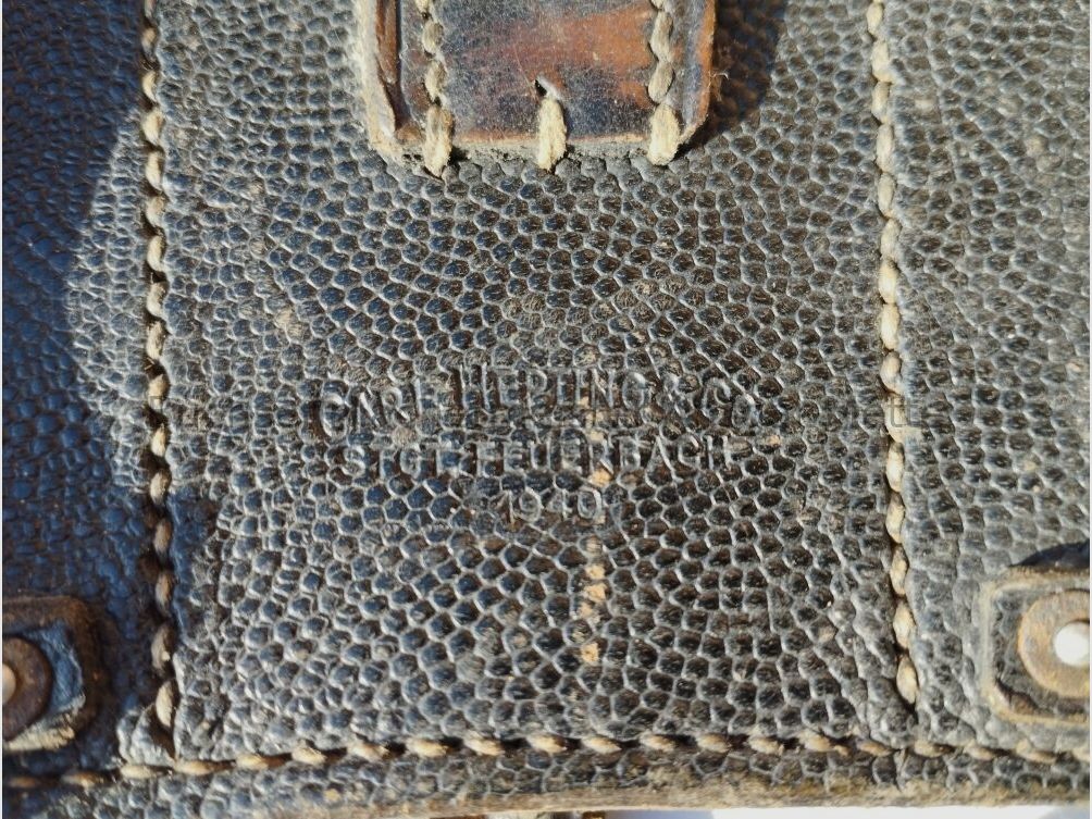 Bolsa de municiones K98 Carl Hepting & Co STGT Feuerbach 1940 Bolsa de municiones K98 Carl Hepting & Co STGT Feuerbach 1940