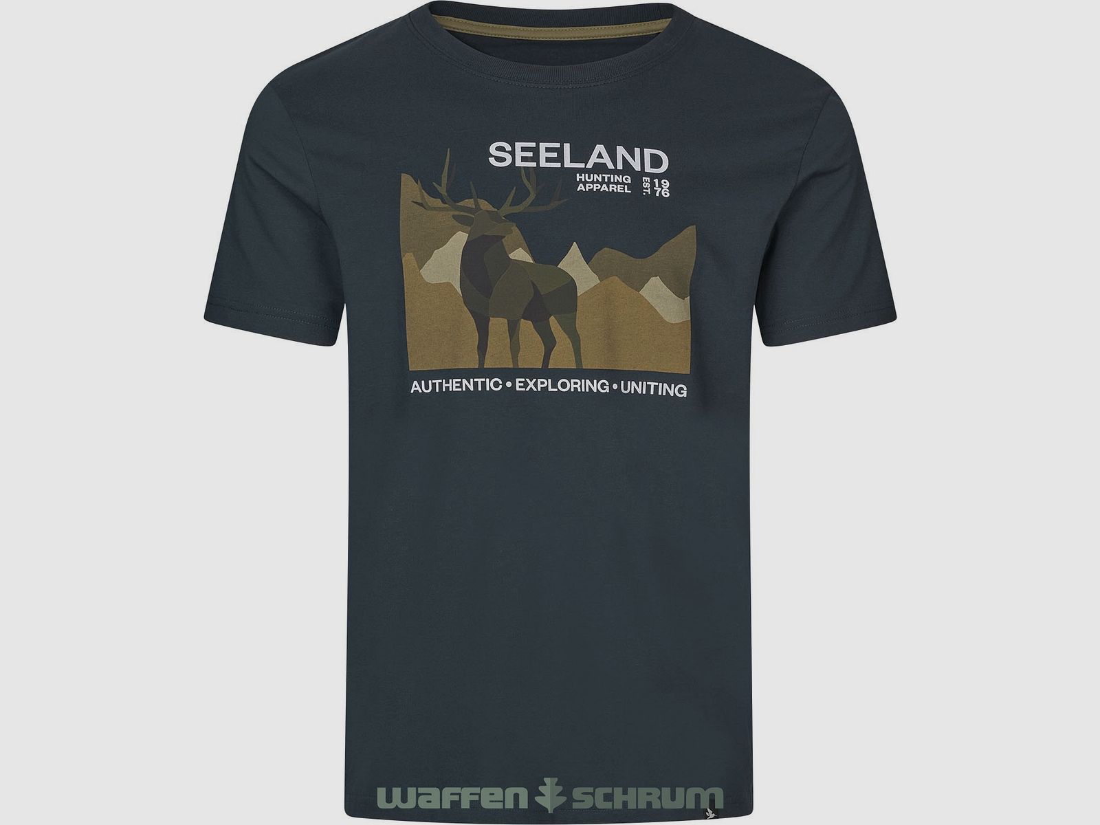 Seeland T-Shirt Fragment Blu Navy Scuro