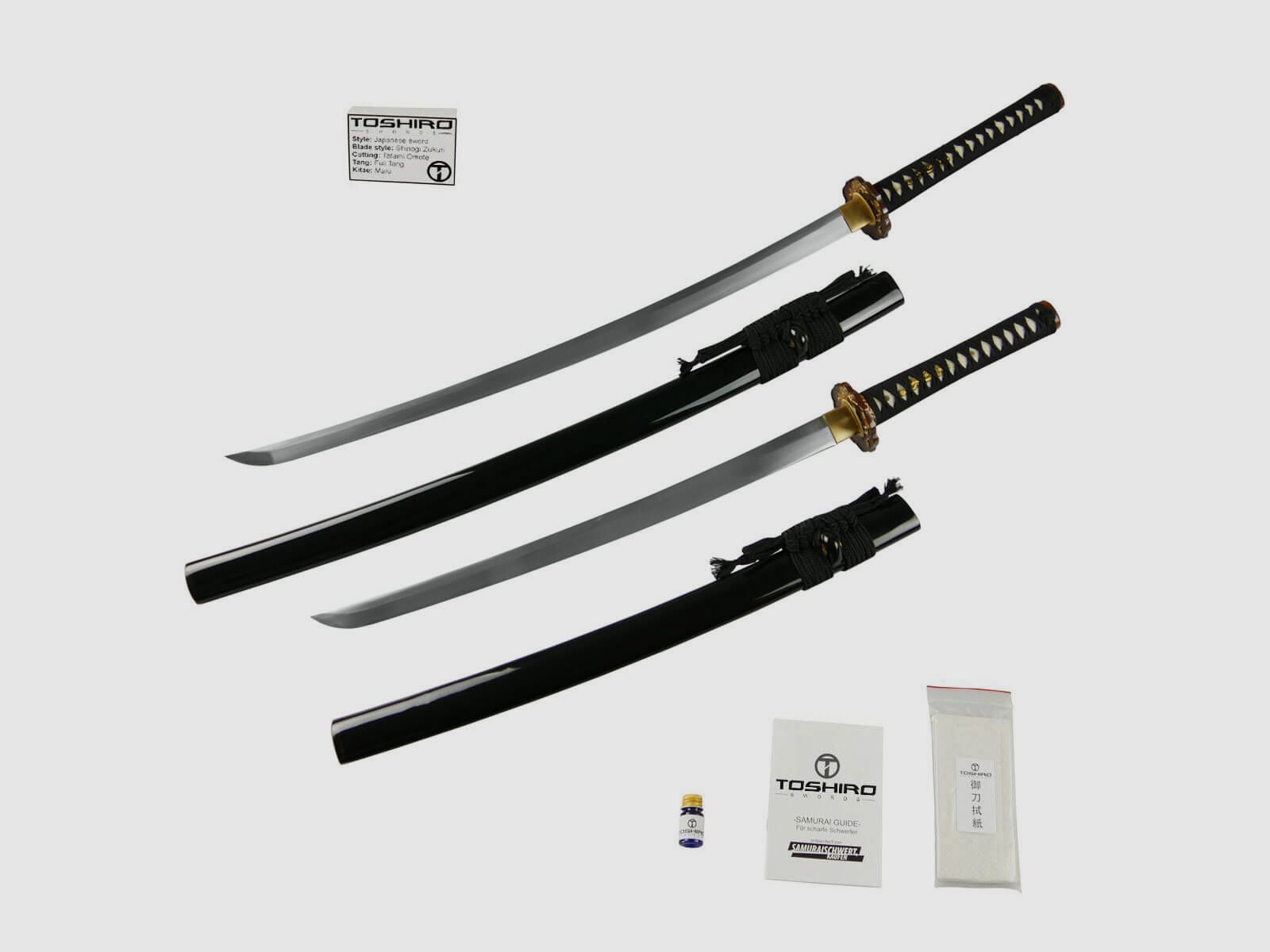 Katana Wakizashi Coppia di Spade Daisho Kuro Tatsu