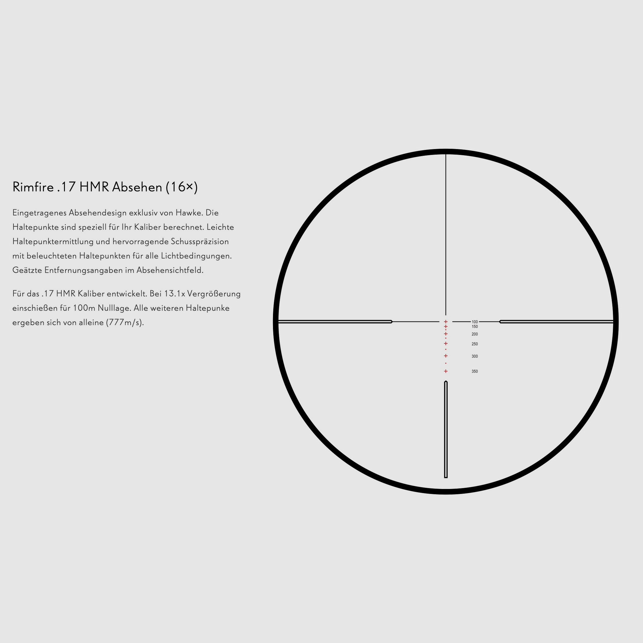 HAWKE 14294 Mira telescópica VANTAGE 30 WA SF IR 4-16x50 RIMFIRE .17 HMR ABSEHEN