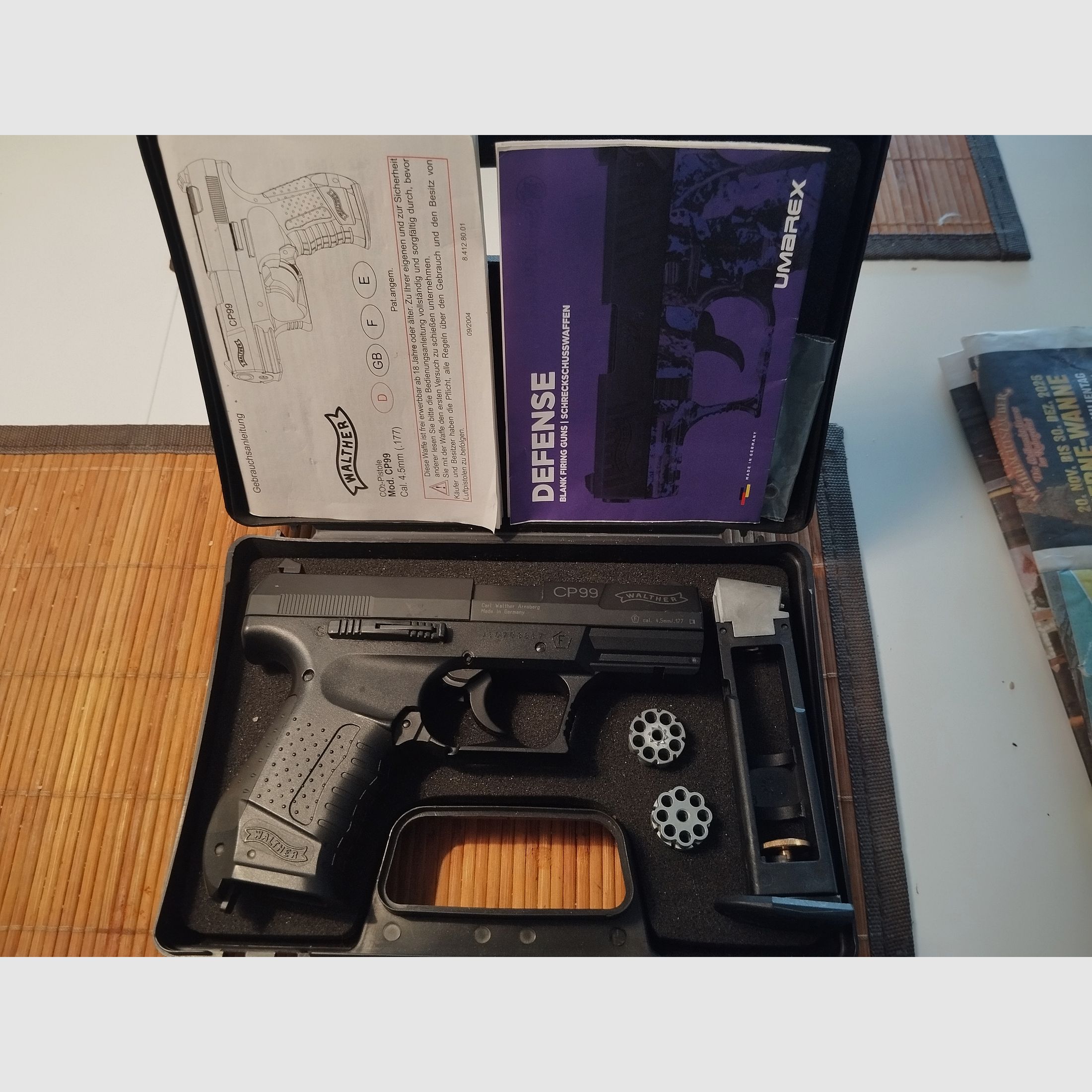 Walther CP99 4.5mm CO₂ air pistol – Unused – Like new condition