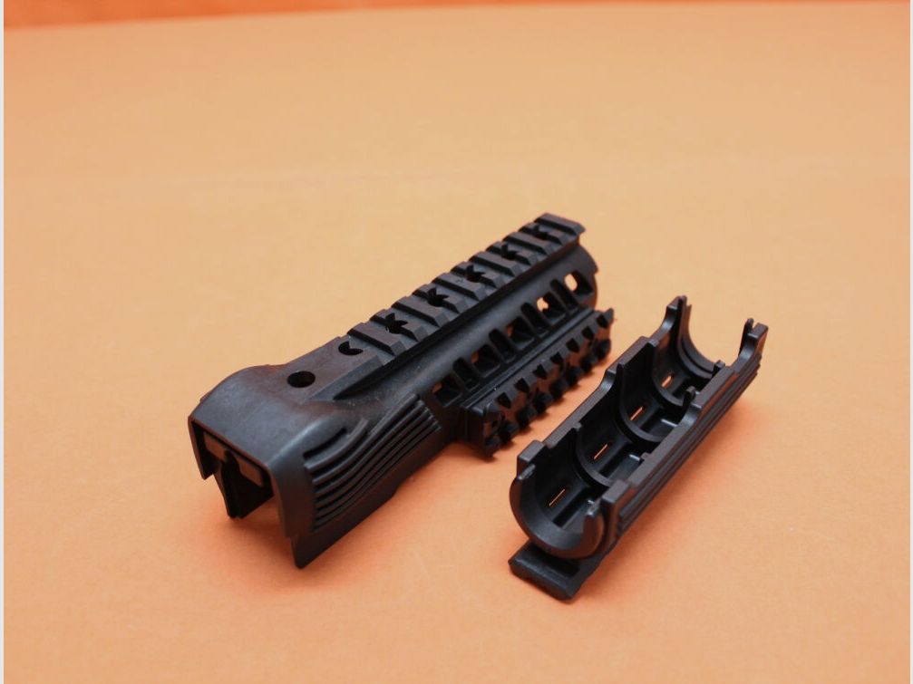 CAA Tactical Kalashnikov AKM: 4-Rail-System/-Handschutz CAA (RS47SET) Polymer schwarz. Geeignet für Systeme Typ Kalashnikov AKM/ AK47/ AK74
