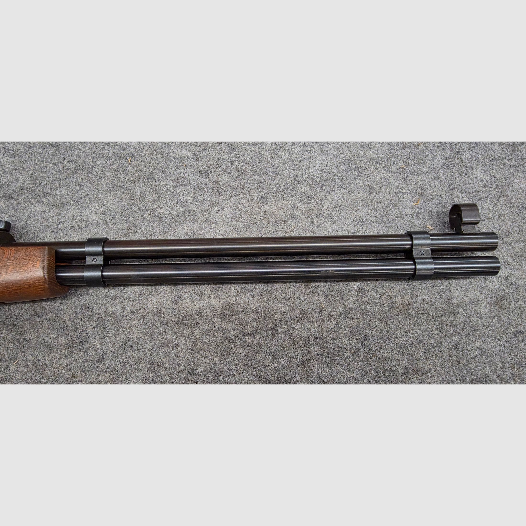 Con foglio pubblicitario e manuale d'uso !!! Raro fucile ad aria compressa Western a leva inferiore Haenel Mod. 580 in ottime condizioni, immagine 13 di 20