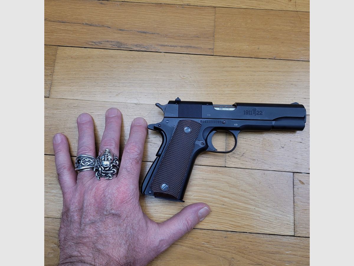 Schöner Browning 1911 Black Label Pistol – kompakte Replik des legendären 1911 – Kaliber 22lr – 10 Schuss – Funktion identisch mit dem 1911 – TBE+++, Bild 20 von 20