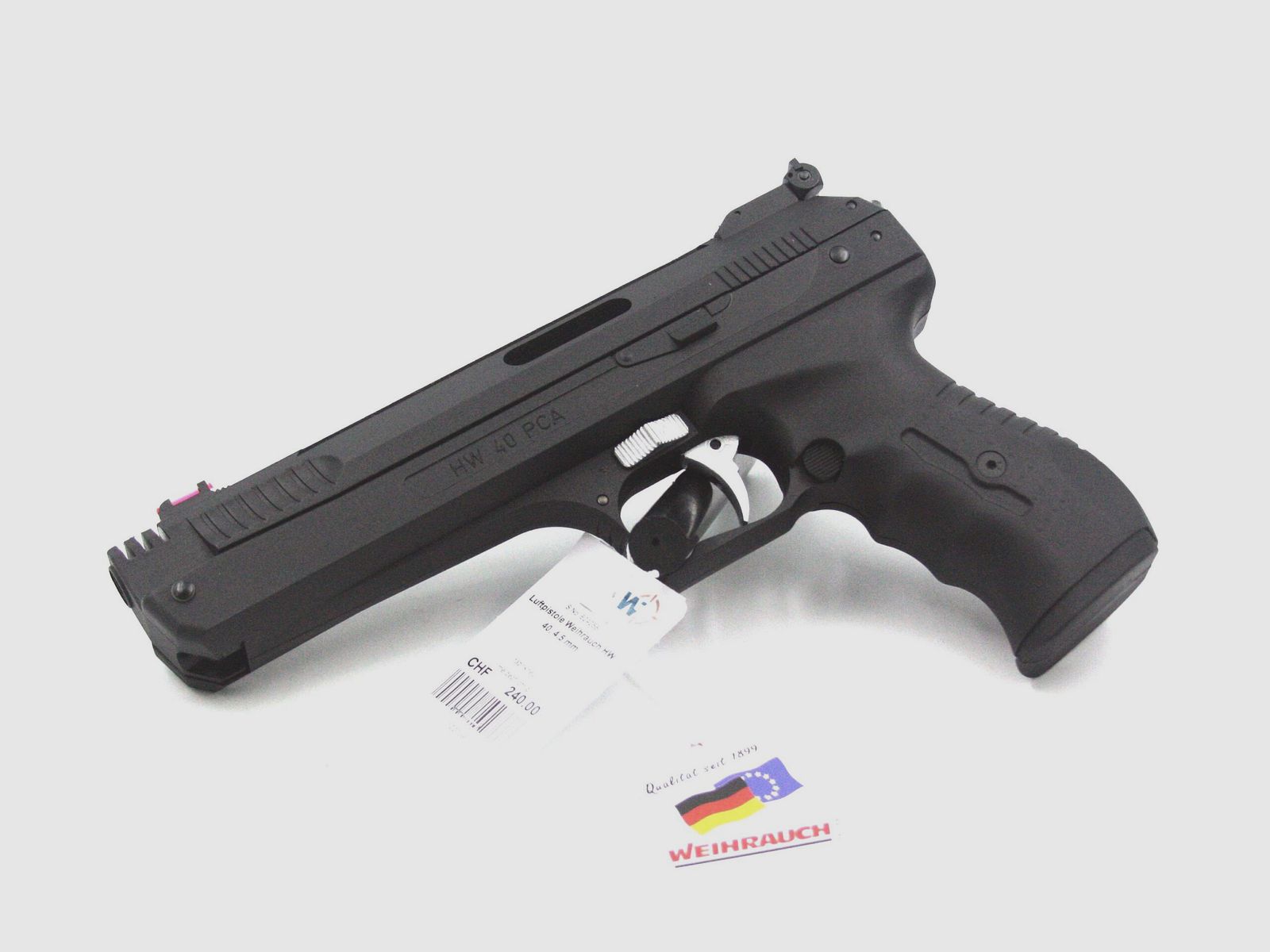 Pistolet à air Weihrauch HW 40 PCA, d'occasion, 4.5 mm, image 1 sur 2