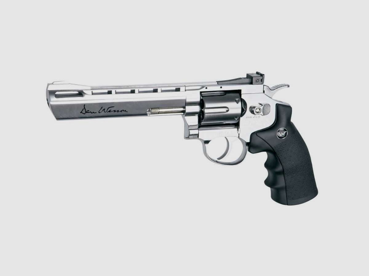 REVOLVER GNB DAN WESSON 6'' CHROME BRILLANT 4.5 CO2- PLOMBS, image 2 sur 2