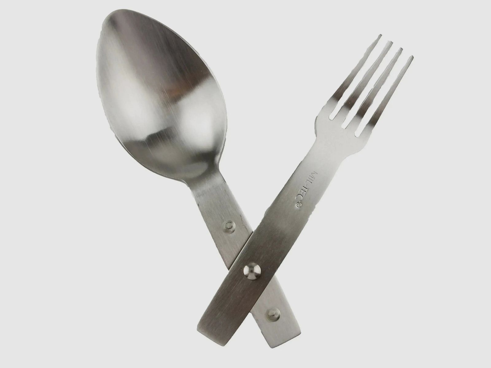 Mil-Tec Couverts Pliants Cuillère Fourchette Acier Inoxydable
