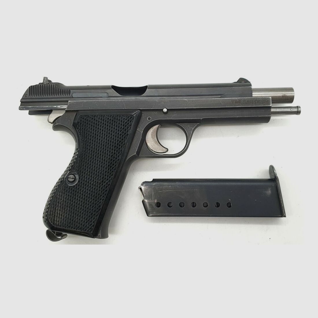 SIG	 Sport-/Matchpistole SIG P49/P210-2 im Kaliber 9x19 Komplett Nummerngleich!