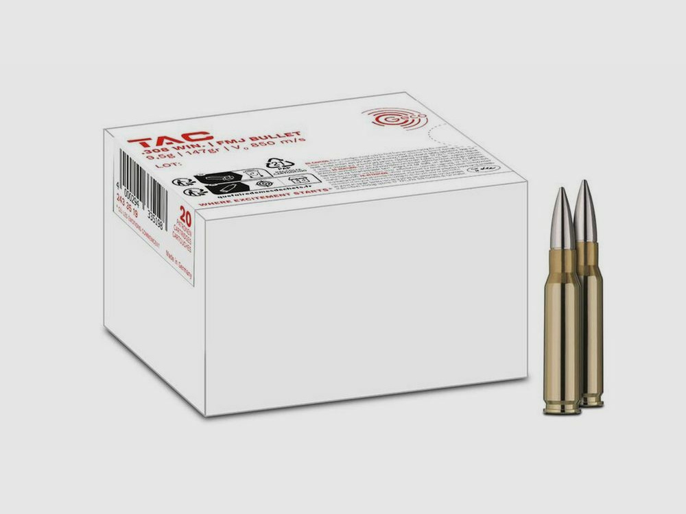 Geco 147grs FMJ TAC 20STK