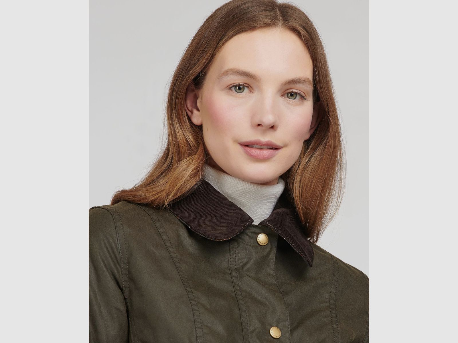 BARBOUR Belsay Wax Jacket Women Olive