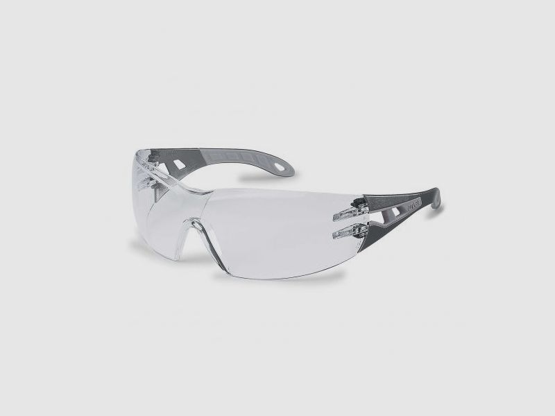UVEX Pheos s safety glasses black/grey lens: clear