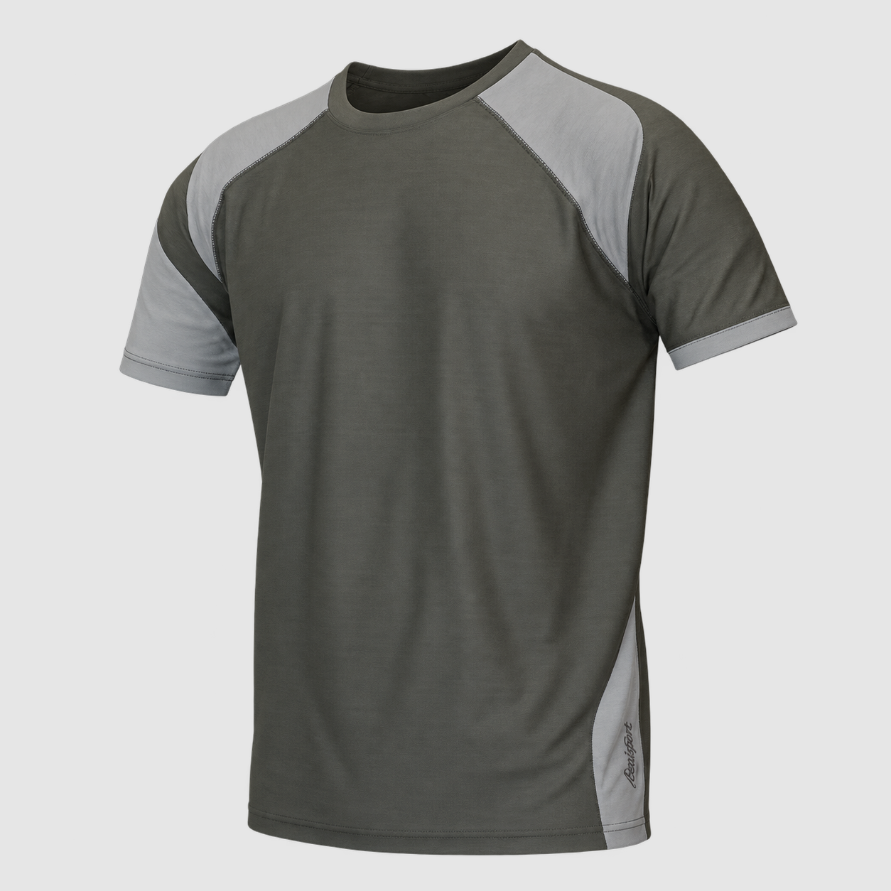 Technisches T-Shirt Benisport Etna bicolor grün, Bild 1 von 2