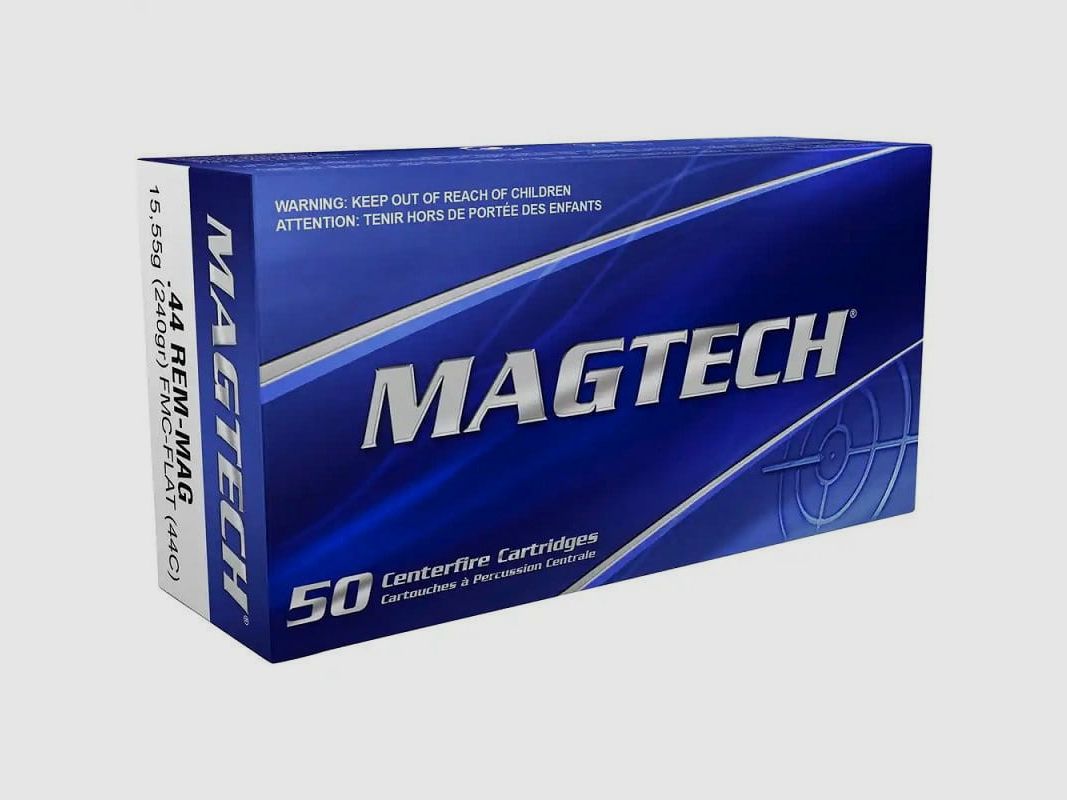 Magtech .44 RemMag FMJ Flat Full Metal Jacket Flat Nose 240 gr. 44C - 50 pcs.