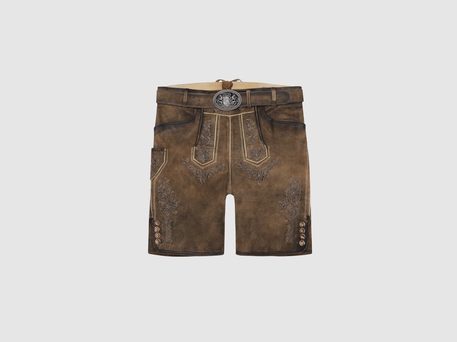 MADDOX Ronn-hafer-Antique men's leather shorts