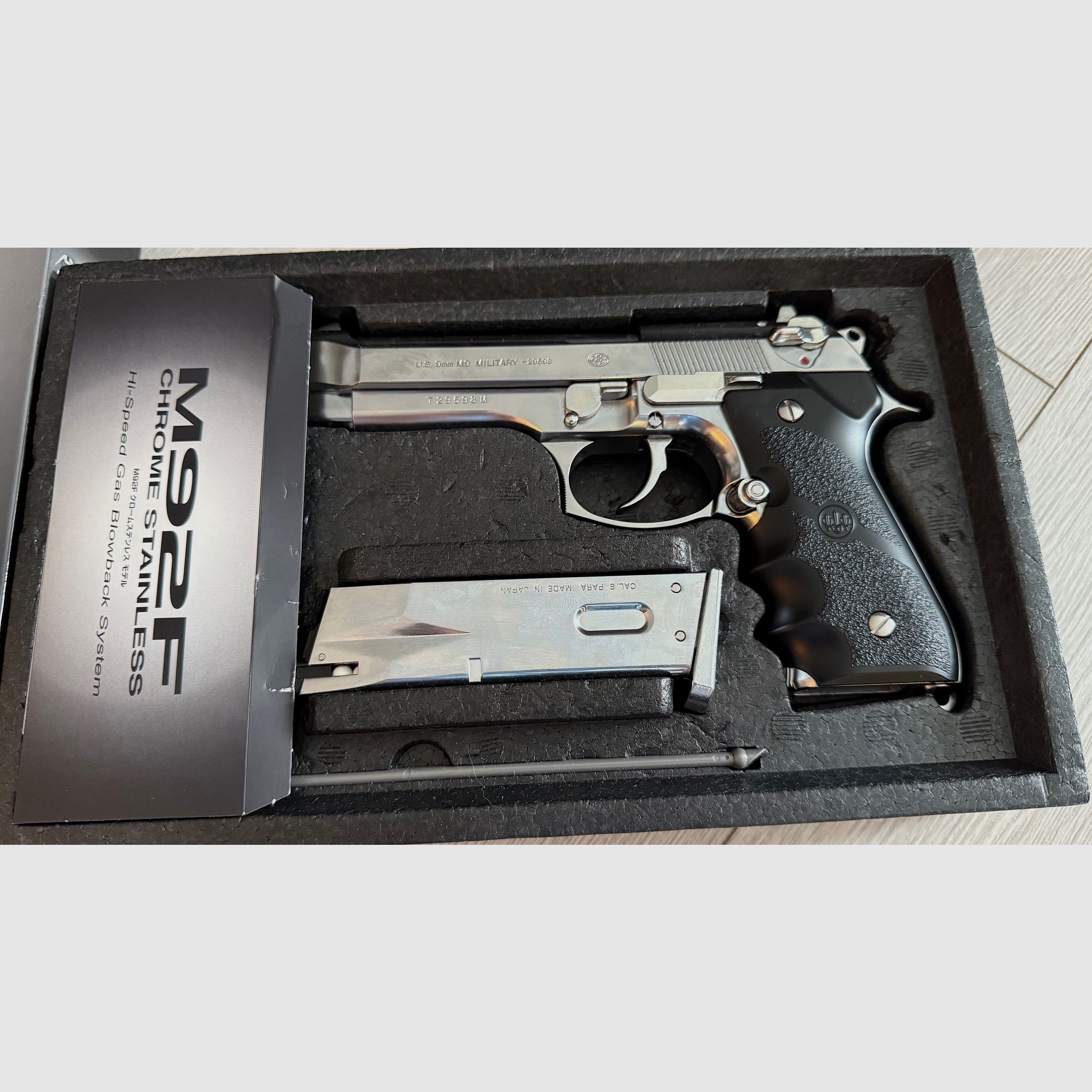 Marui M92F GBB Chrom GBB Softair Pistole 