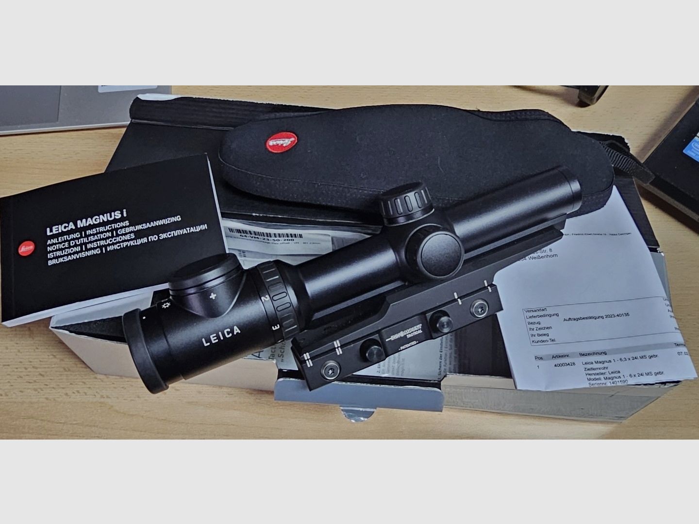 LEICA MAGNUS 1-6.3x24i, CircleDot, driven hunt, with Innogun tactical quick-release mount, image 6 of 6