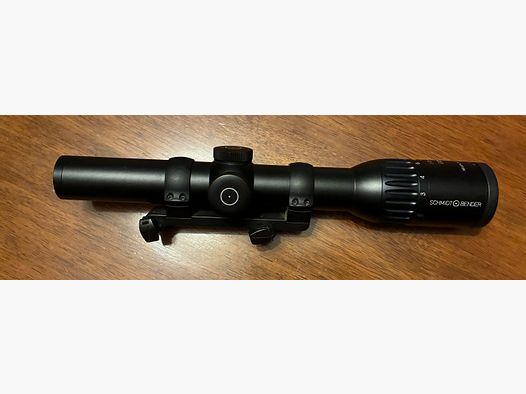 Schmidt & Bender Exos 1-8x24 na montażu Blaser Saddle