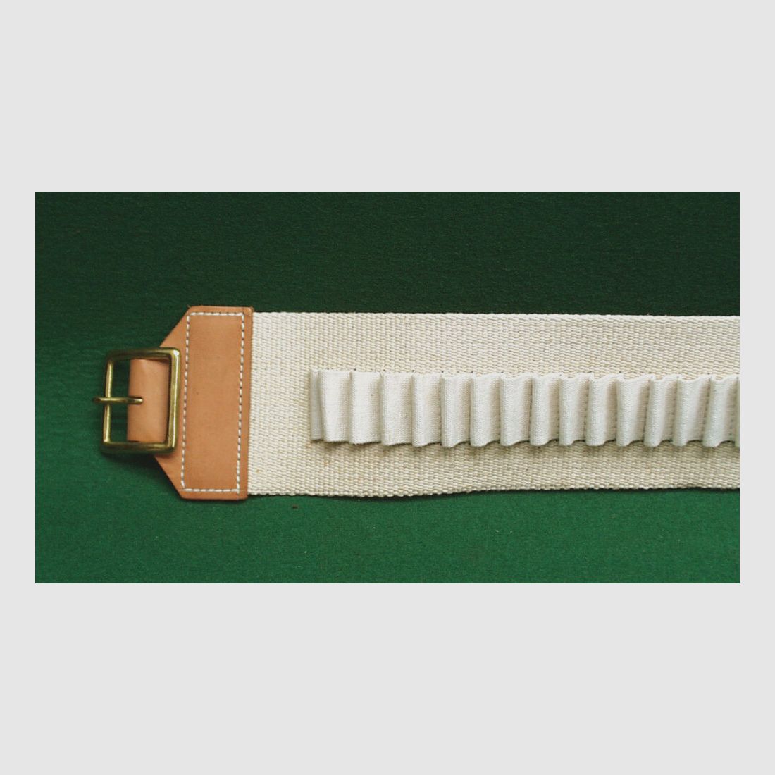 C.Sharps Arms cartridge belt, linen