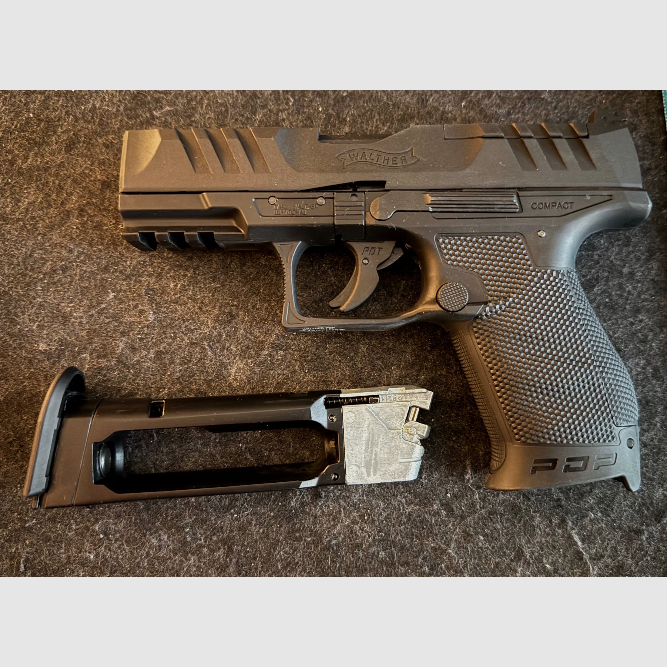 Walther PDP Compact 4” BLK Set 4,5mm BB CO2 *NEUWERTIG*