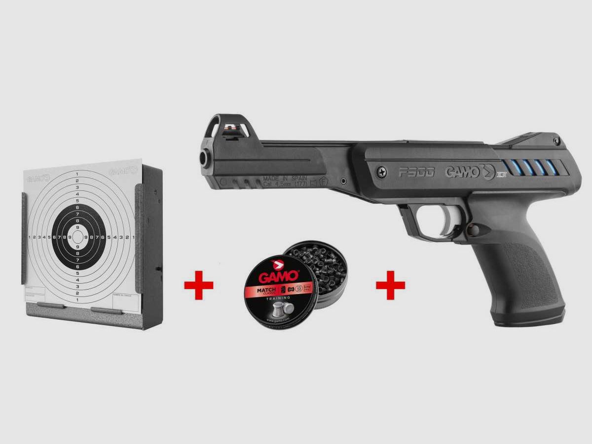 Pistole GAMO P-900 IGT Gunset schwarz Kal. 4,5 mm - Gamo P-900 IGT Gunset 4,5 mm, Bild 1 von 5