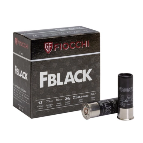 Fiocchi FBLACK Munition 24 g 7,5 12/70 Serie: FR 1504