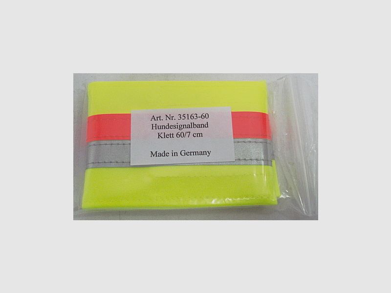 Hundesignalband 60 cm - Klettverschluß, Breite: 7cm