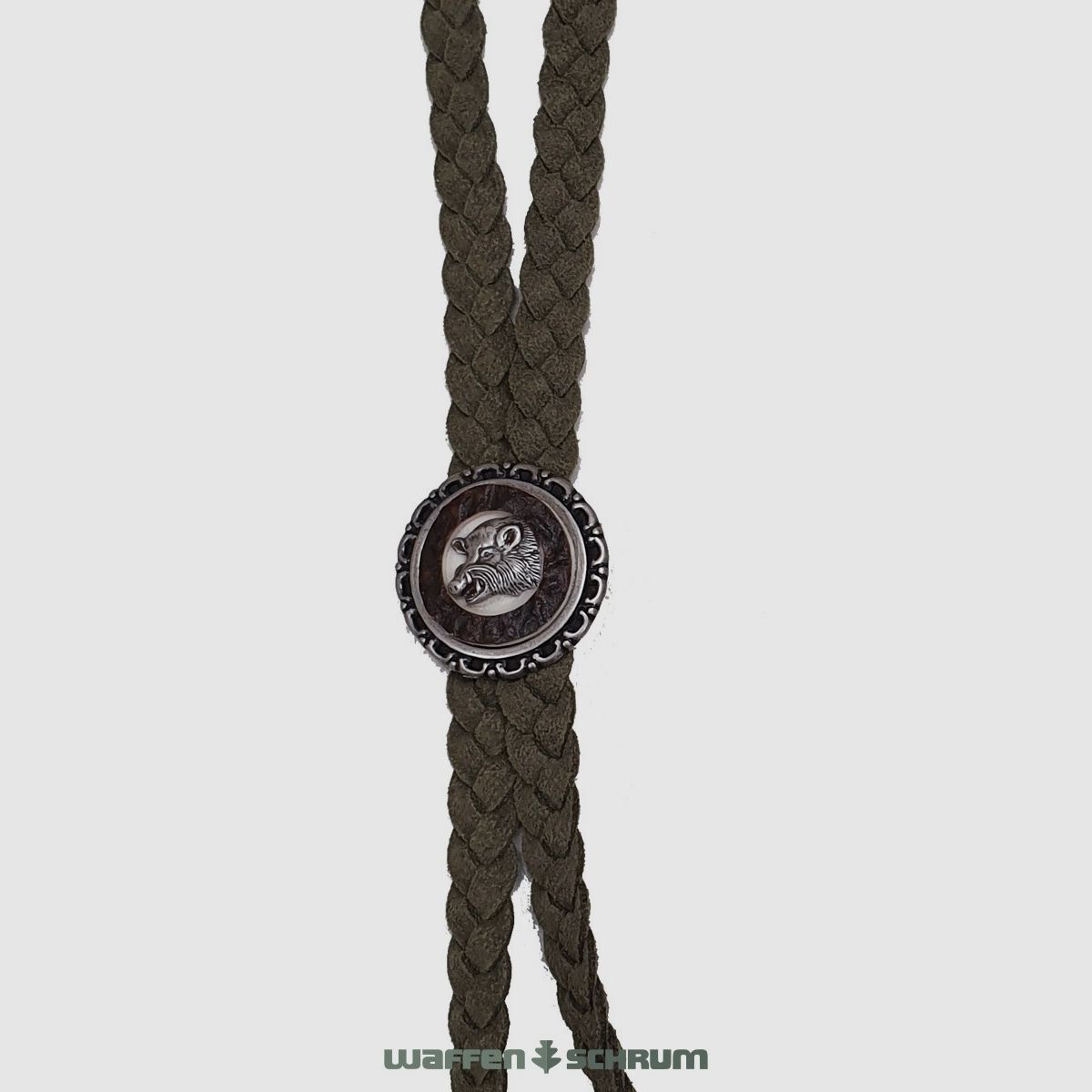 Haenel Hirschhornwaren Trachtenband Wildschwein Oliv