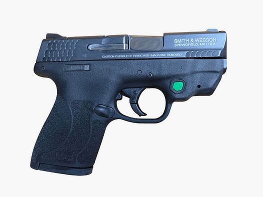 gebr. SMITH & WESSON Mod. M&P 9 Shield mit integrierten Laser in der Originalbox, Zustand: Neuwertig
