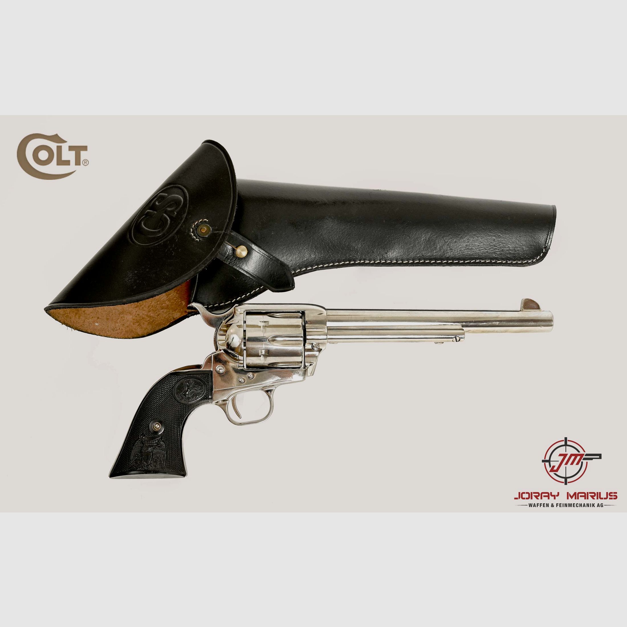Colt SAA Nickel Revolver .45 LC, 7.5", immagine 1 di 3