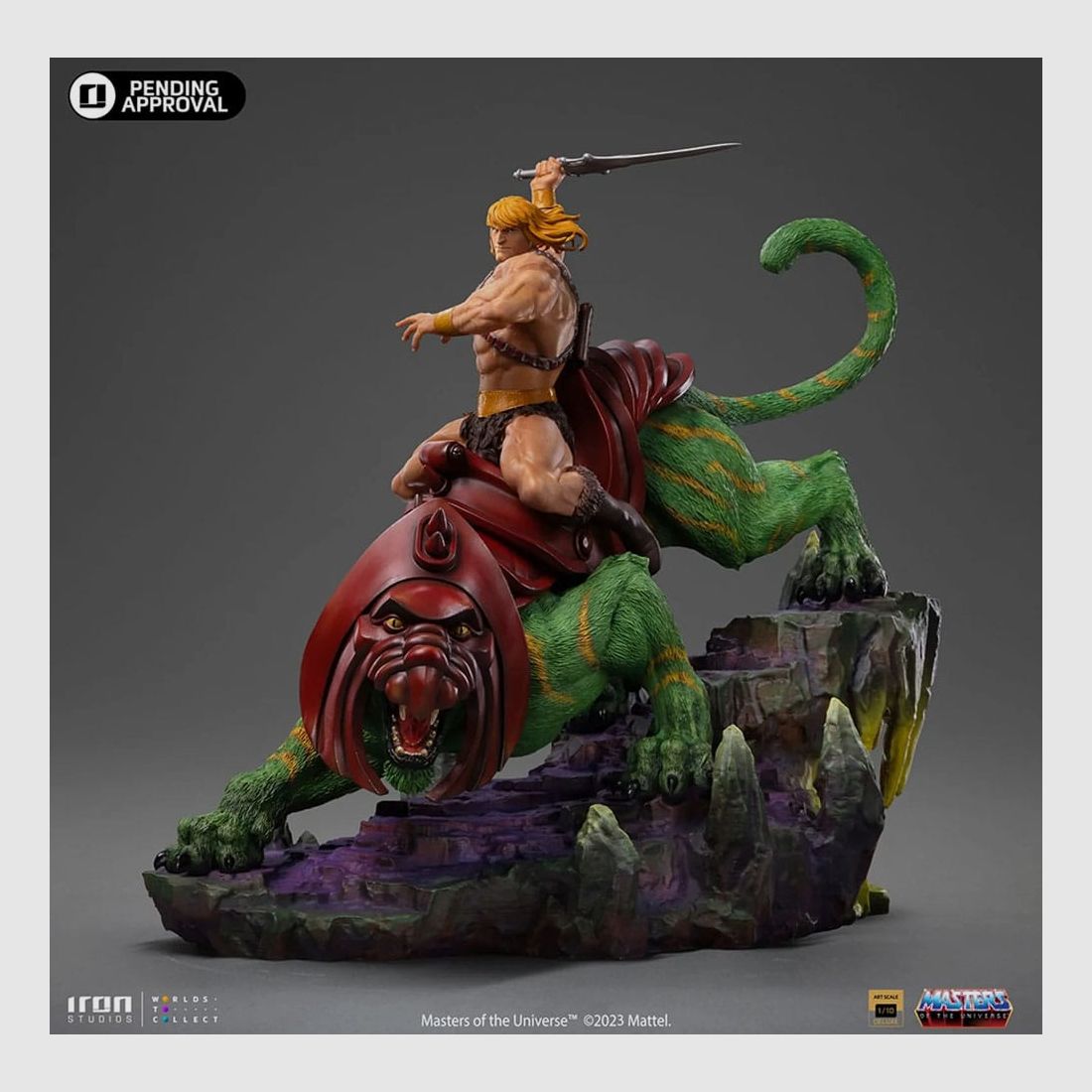 Masters of the Universe Deluxe Art Scale Statue 1/10 He-man and Battle Cat 31 cm | 43406