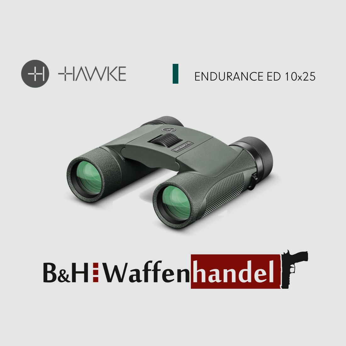 Hawke Fernglas Endurance ED 10x25 grün