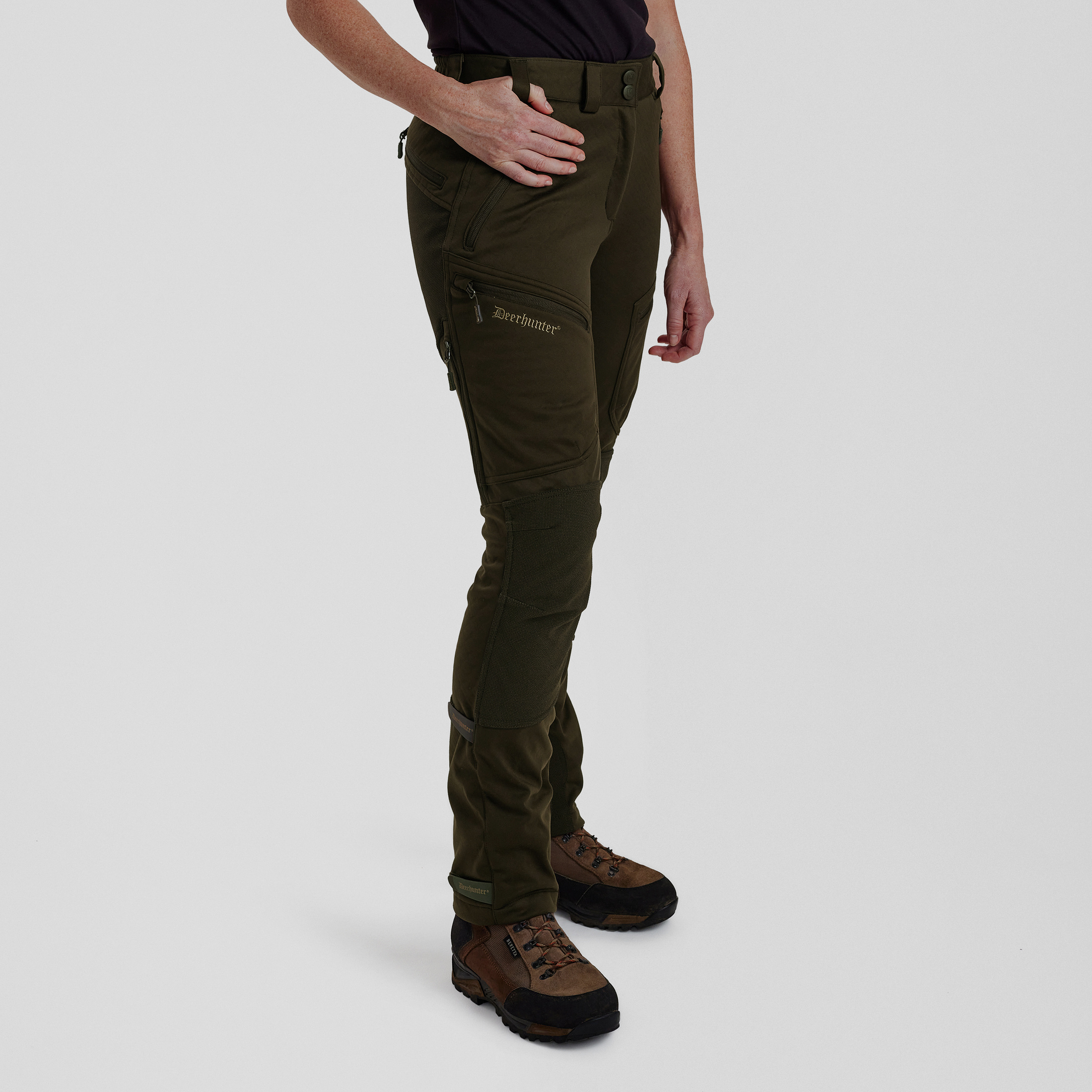 Lady Excape Softshell Hose - Art Green – Kleidergröße Damen: 42