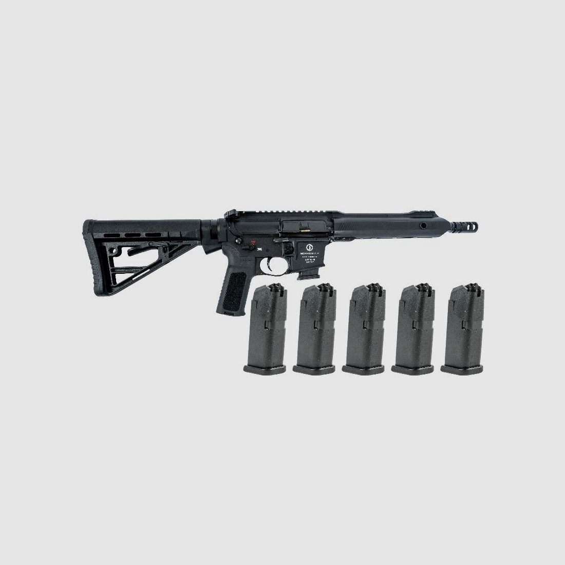 SCHMEISSER AR15-9 Sport S 10,5" 9mm + 5 x 10-Schuss Magazine
