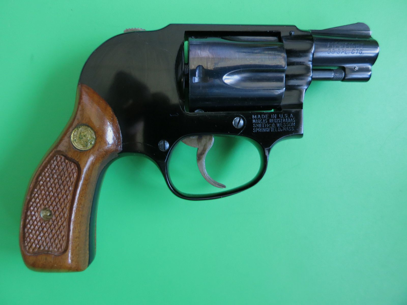 Revolver Smith&Wesson Mod. 38 Airweight Bodyguard, .38 Special, 2" Lauf, Jäger/Sammler, wie neu   #39